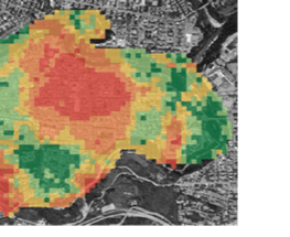 (c) Mappa dell'indicatore 'Livello di diversità urbana', basato sull'Indice di Shannon. Le mappe complete e l'analisi dettagliata del caso studio di Ascoli Piceno sono presentate nella sezione successiva.
